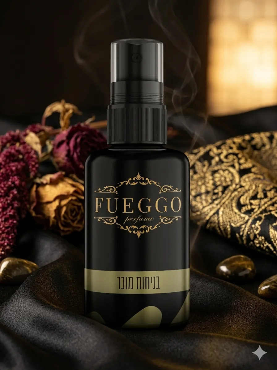 בושם Fueggo על משי כהה